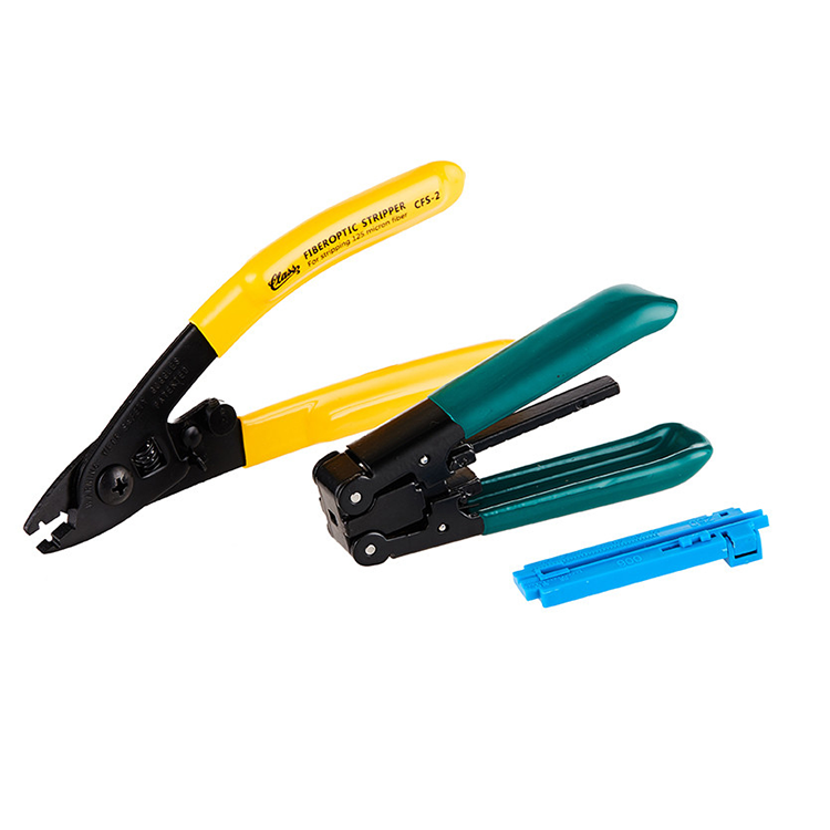 FC-6S Fiber Optic Stripping Tool FTTH Heavy Duty Splicing Tool Kit Handle Ergonomic Design High Precision Rugged for Fiber Optic Network with 