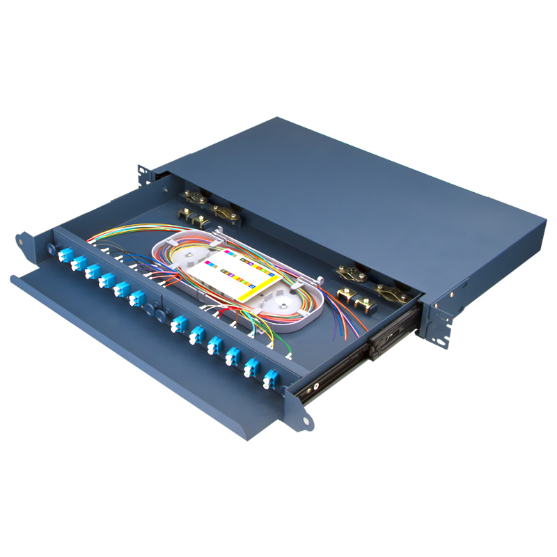 Sliding Type 24 Port LC Fiber Optic Patch Panel