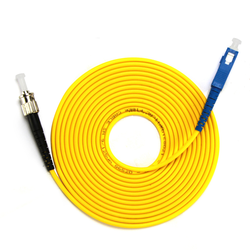 Single Mode Gigabit SC TO ST Fiber Optic Cable Patch Cord