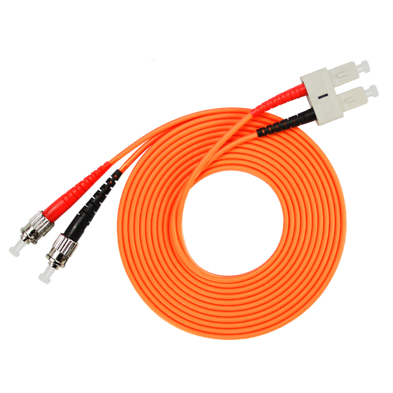 Gigabit Multimode SC To ST Fiber Optic Cable Jumper