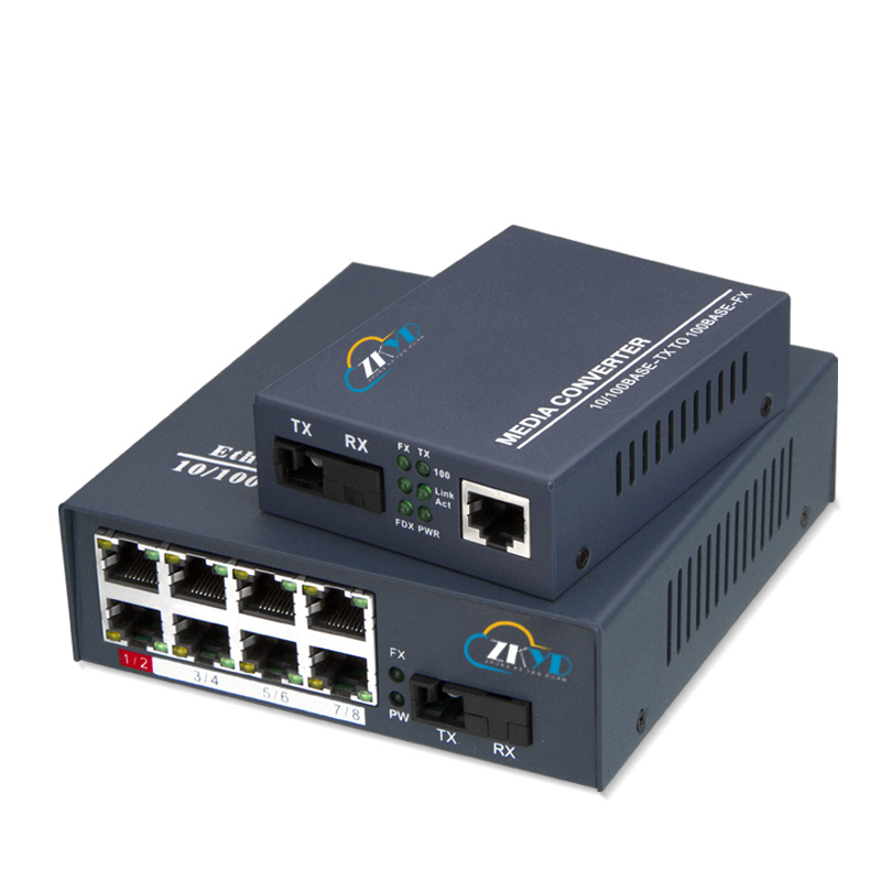 100M 1 Fiber Port +1/8RJ45 Port Fiber To Ethernet Converter