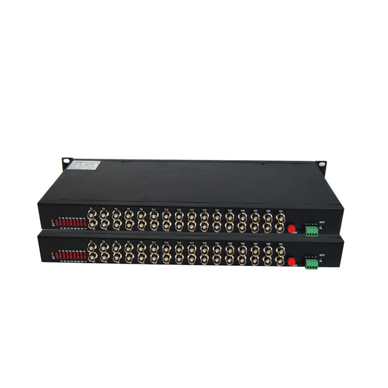 Rack Mount 32 Channel Return Data Optical Fiber Video Converter