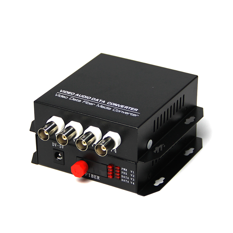 4 Channel Fiber Optic Video Converter