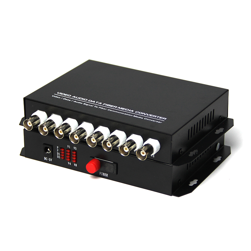 8 Channel Video To Fiber Optical Converter