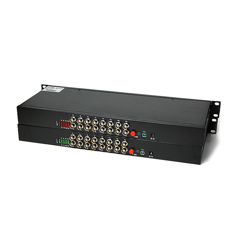 Rack Mount 16 Channel Video Digital Optical Converter