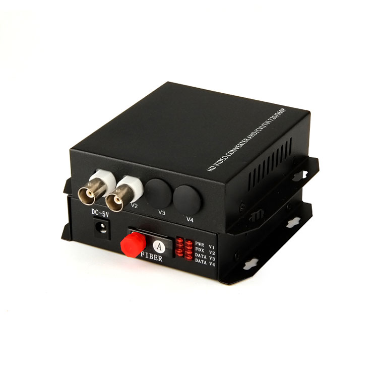 2 Channel Coaxial AHD HD CVI Fiber Optic Video Converter