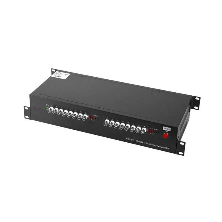 16 Channel Rack Mount 720P 960P AHD HD CVI Coaxial Video Converter