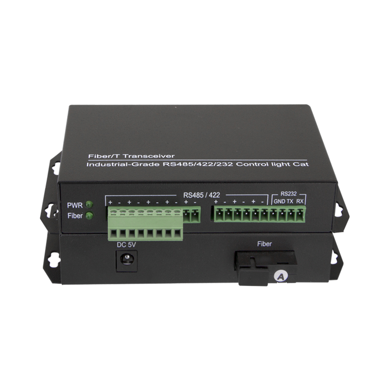 4 Channel Bidirectional Data RS485 To Fiber Optic Converter