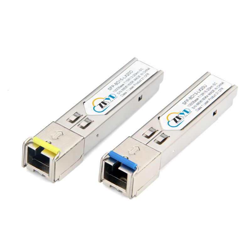 20KM 1000M SC Connector Single Fiber SFP Module